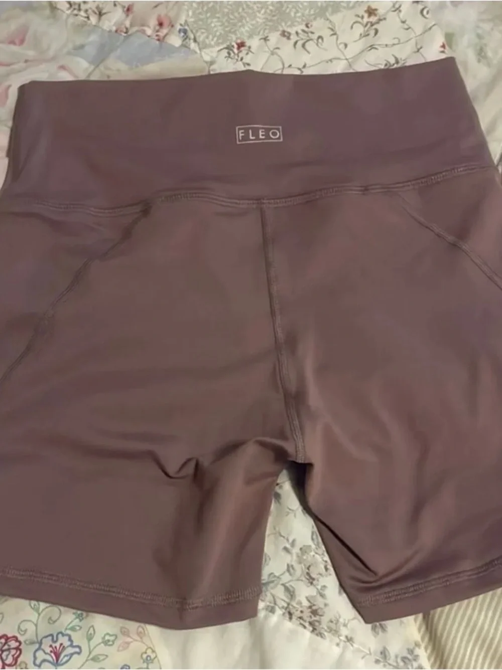 Fleo Mauve Women's High-Rise Bike Shorts